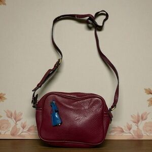 J CREW Signet bag crossbody burgundy Italian leather